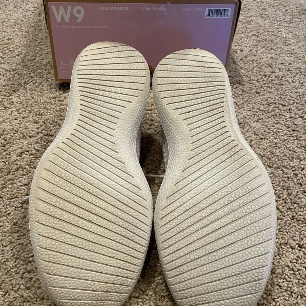 Allbirds Womens Tree Runner Lilac (White Sole) Running Shoes Size 9 - Picture 4 of 8